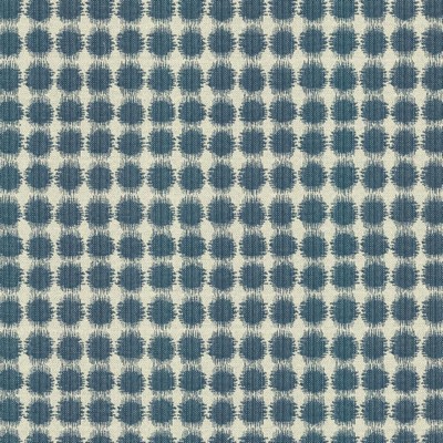 Kasmir Korba Dots Cabana Blue in 5125 Blue Upholstery Cotton  Blend Fire Rated Fabric Heavy Duty CA 117  NFPA 260   Fabric